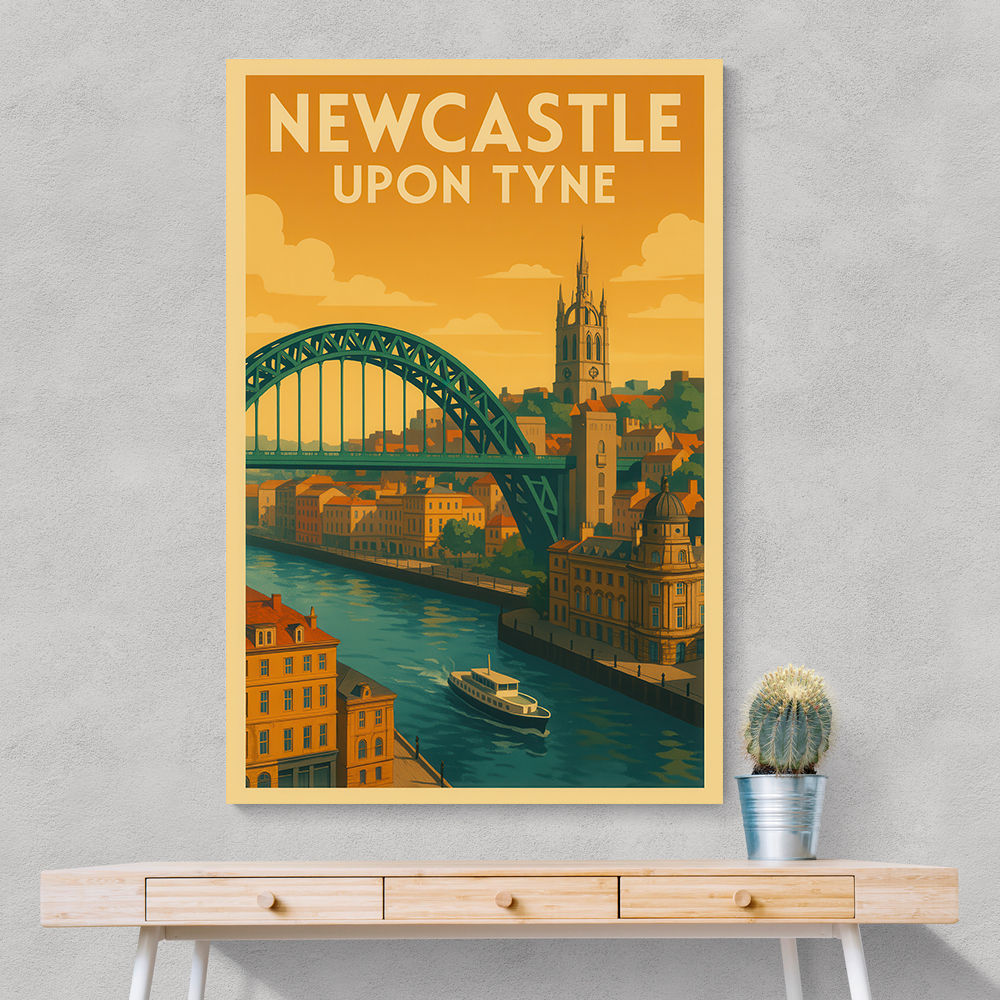 Newcastle Travel Poster Wall Art