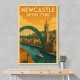 Newcastle Travel Poster Wall Art