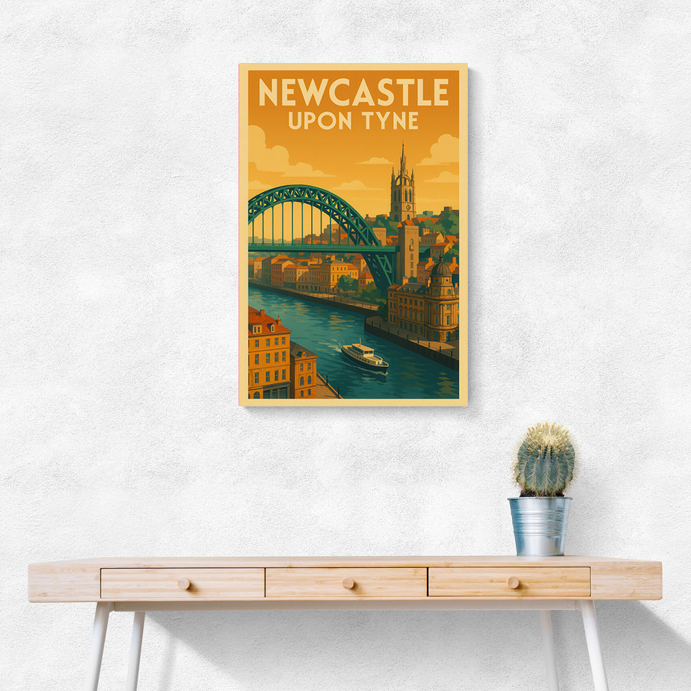 Newcastle Travel Poster Wall Art