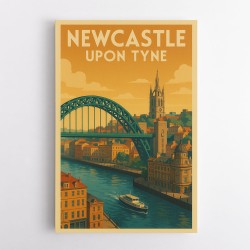 Newcastle Travel Poster Wall Art