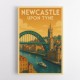 Newcastle Travel Poster Wall Art