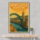 Newcastle Travel Poster Wall Art