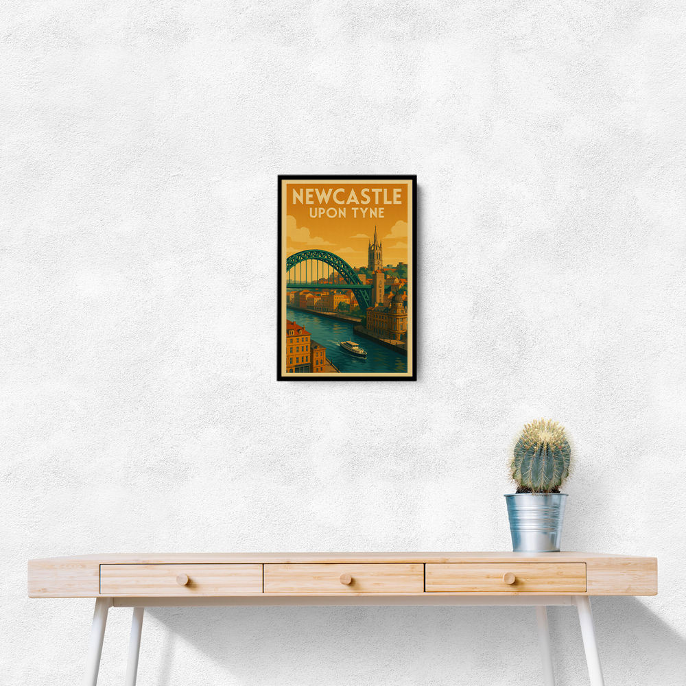 Newcastle Travel Poster Wall Art