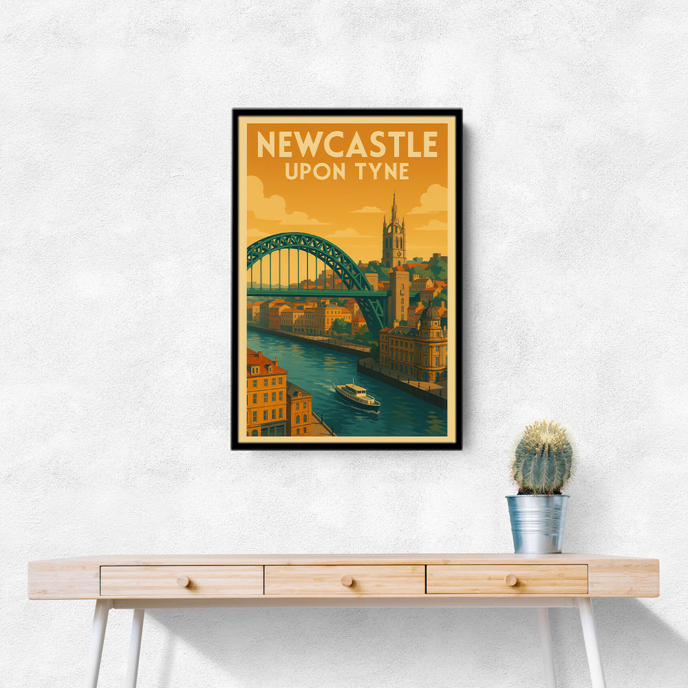 Newcastle Travel Poster Wall Art