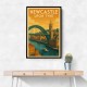 Newcastle Travel Poster Wall Art