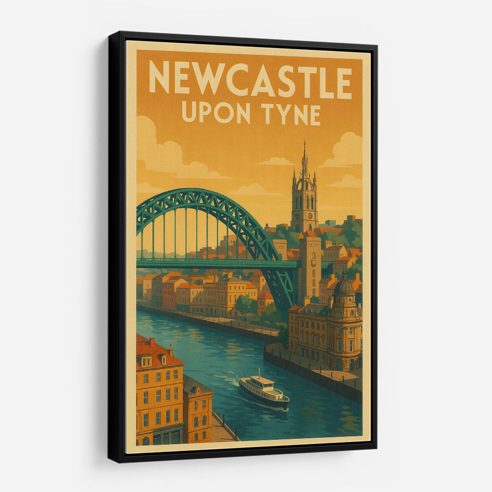Newcastle Travel Poster Wall Art