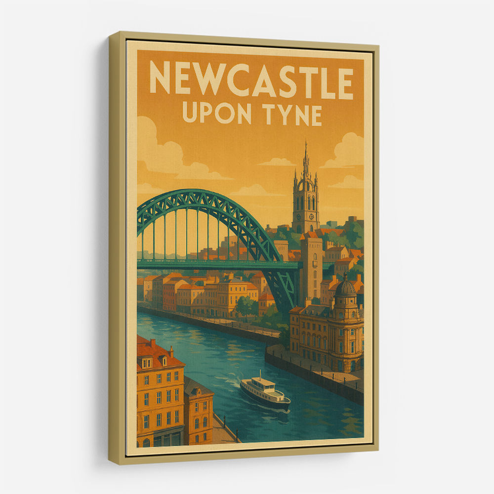 Newcastle Travel Poster Wall Art