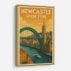 Newcastle Travel Poster Wall Art
