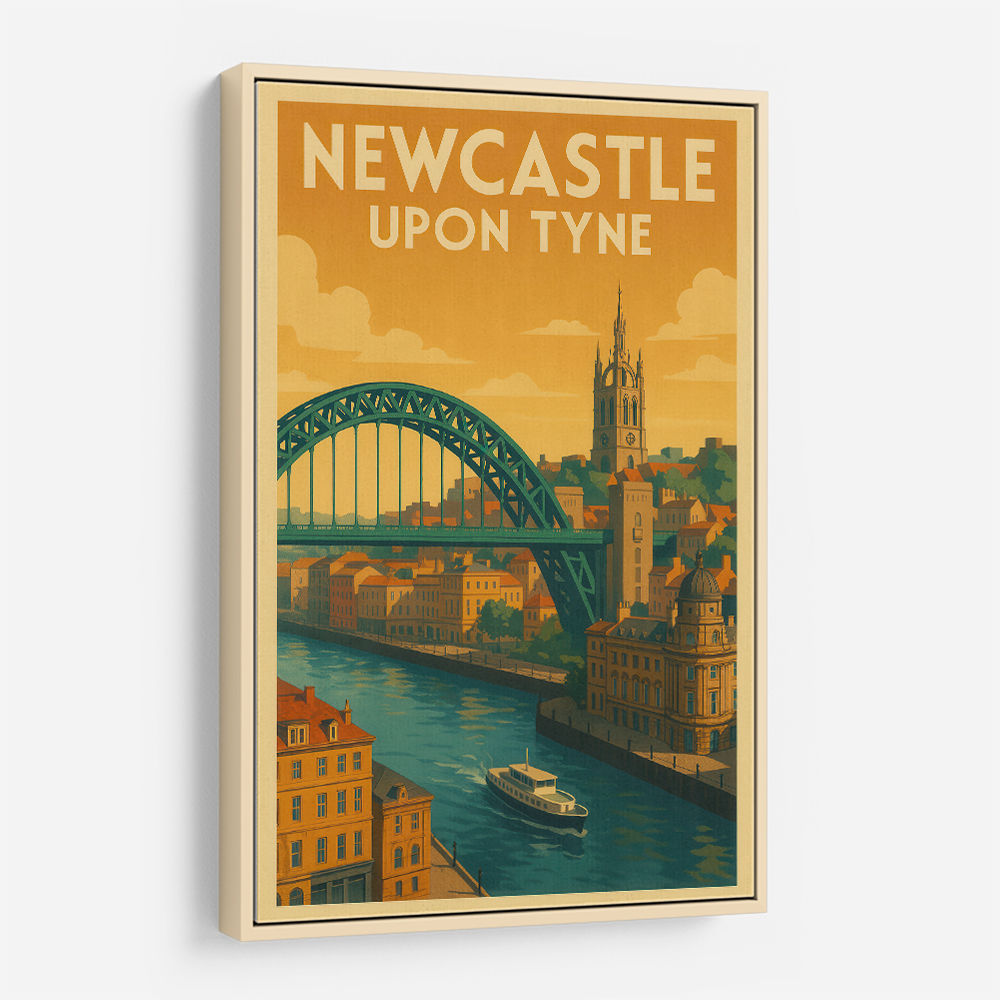 Newcastle Travel Poster Wall Art