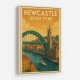Newcastle Travel Poster Wall Art