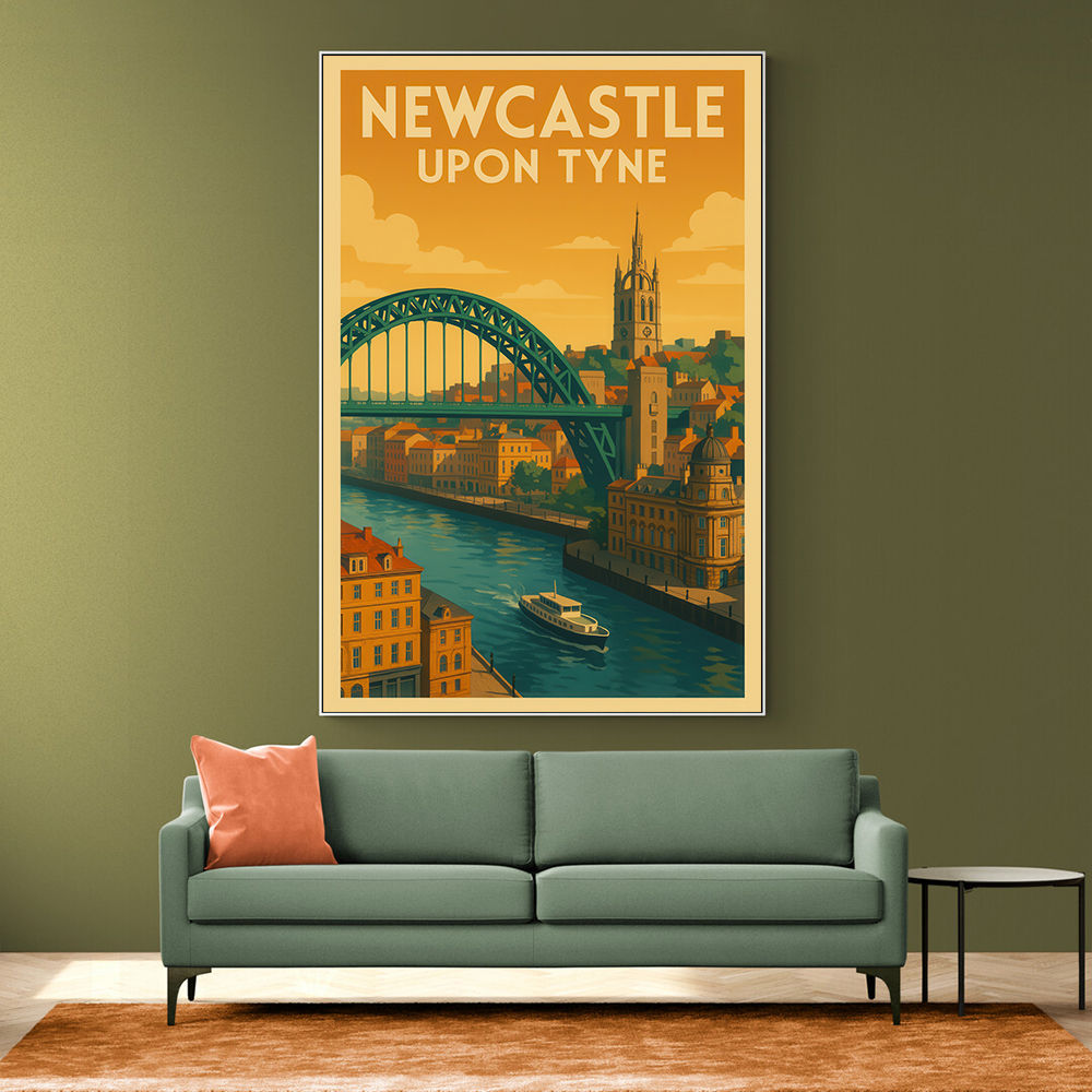 Newcastle Travel Poster Wall Art