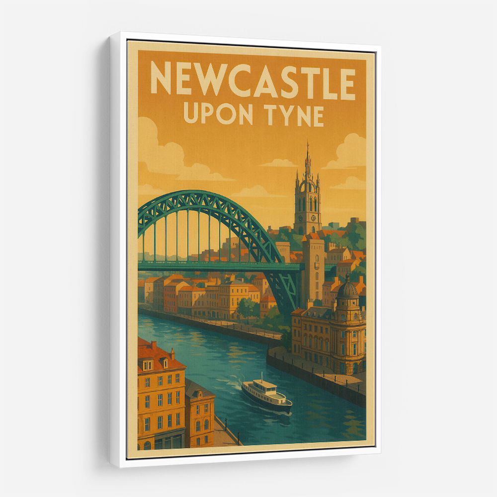 Newcastle Travel Poster Wall Art