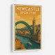 Newcastle Travel Poster Wall Art