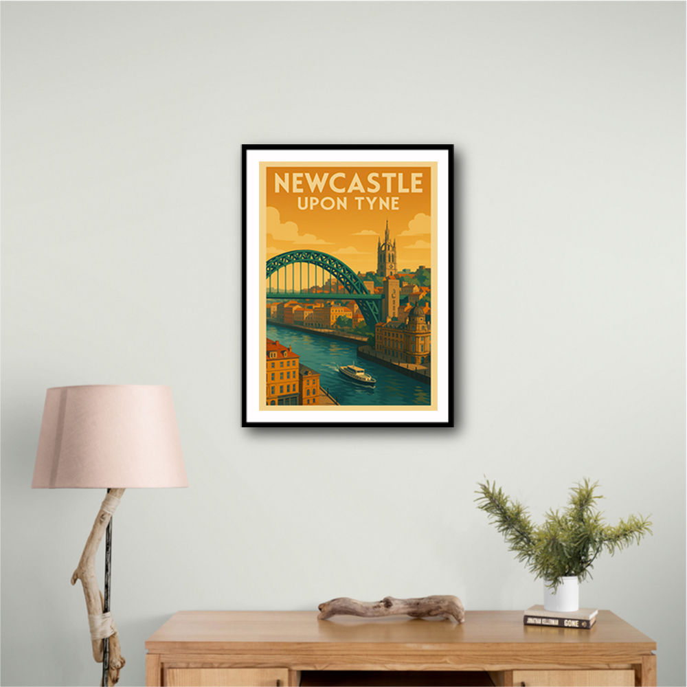 Newcastle Travel Poster Wall Art