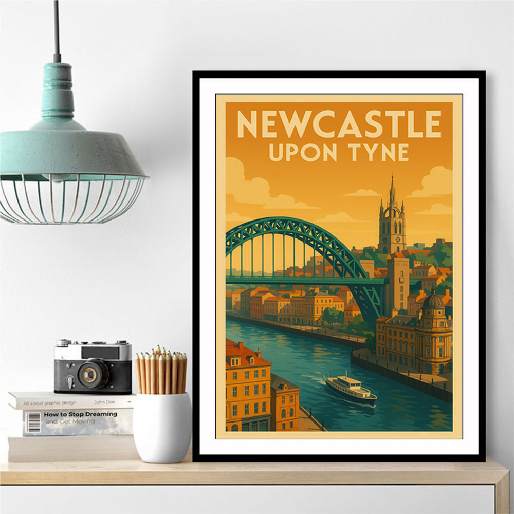 Newcastle Travel Poster Wall Art