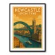 Newcastle Travel Poster Wall Art