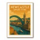 Newcastle Travel Poster Wall Art
