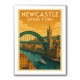 Newcastle Travel Poster Wall Art