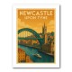 Newcastle Travel Poster Wall Art