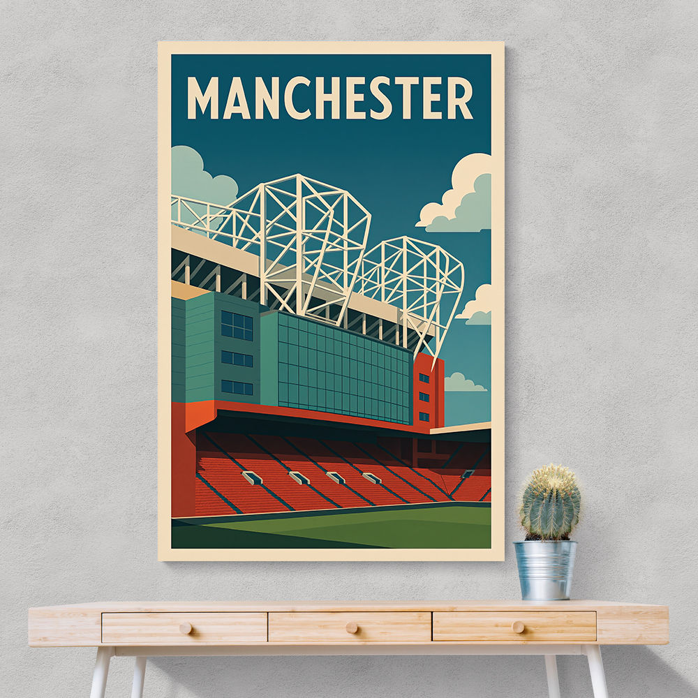 Old Trafford Manchester Poster 2 Wall Art Old Trafford Manchester Poster 2 Wall Art