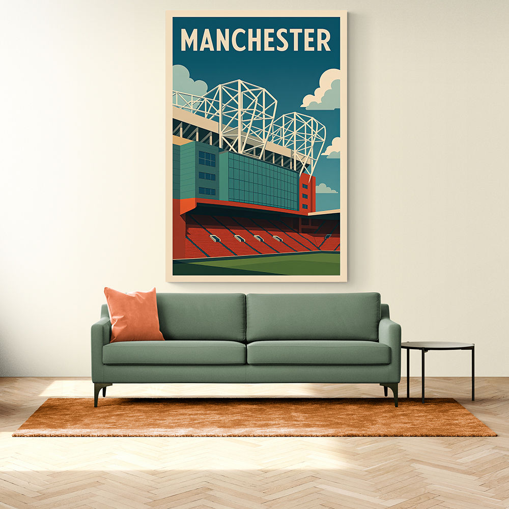Old Trafford Manchester Poster 2 Wall Art Old Trafford Manchester Poster 2 Wall Art