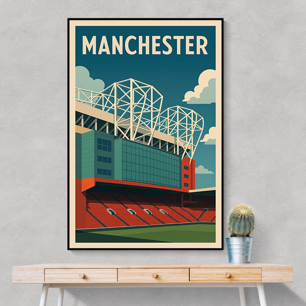 Old Trafford Manchester Poster 2 Wall Art Old Trafford Manchester Poster 2 Wall Art
