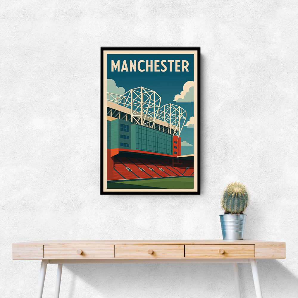 Old Trafford Manchester Poster 2 Wall Art Old Trafford Manchester Poster 2 Wall Art