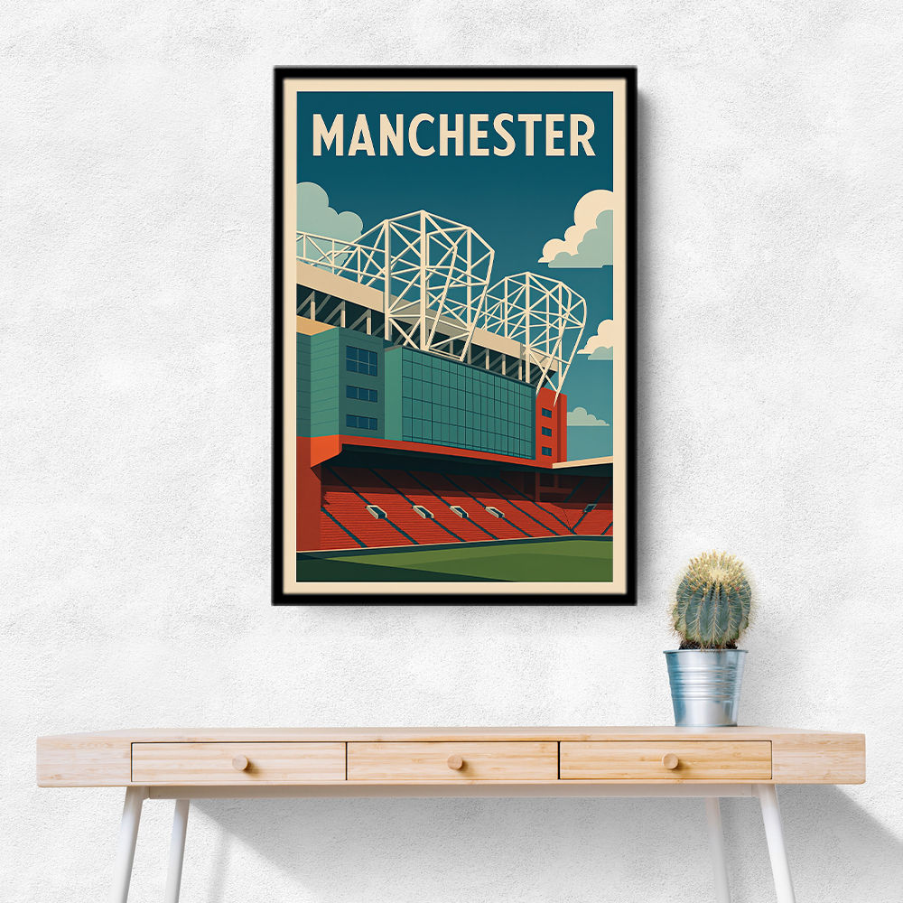 Old Trafford Manchester Poster 2 Wall Art Old Trafford Manchester Poster 2 Wall Art