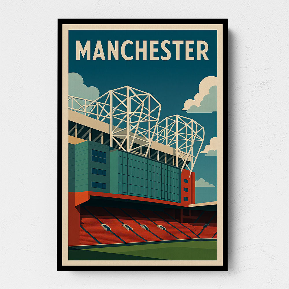 Old Trafford Manchester Poster 2 Wall Art Old Trafford Manchester Poster 2 Wall Art
