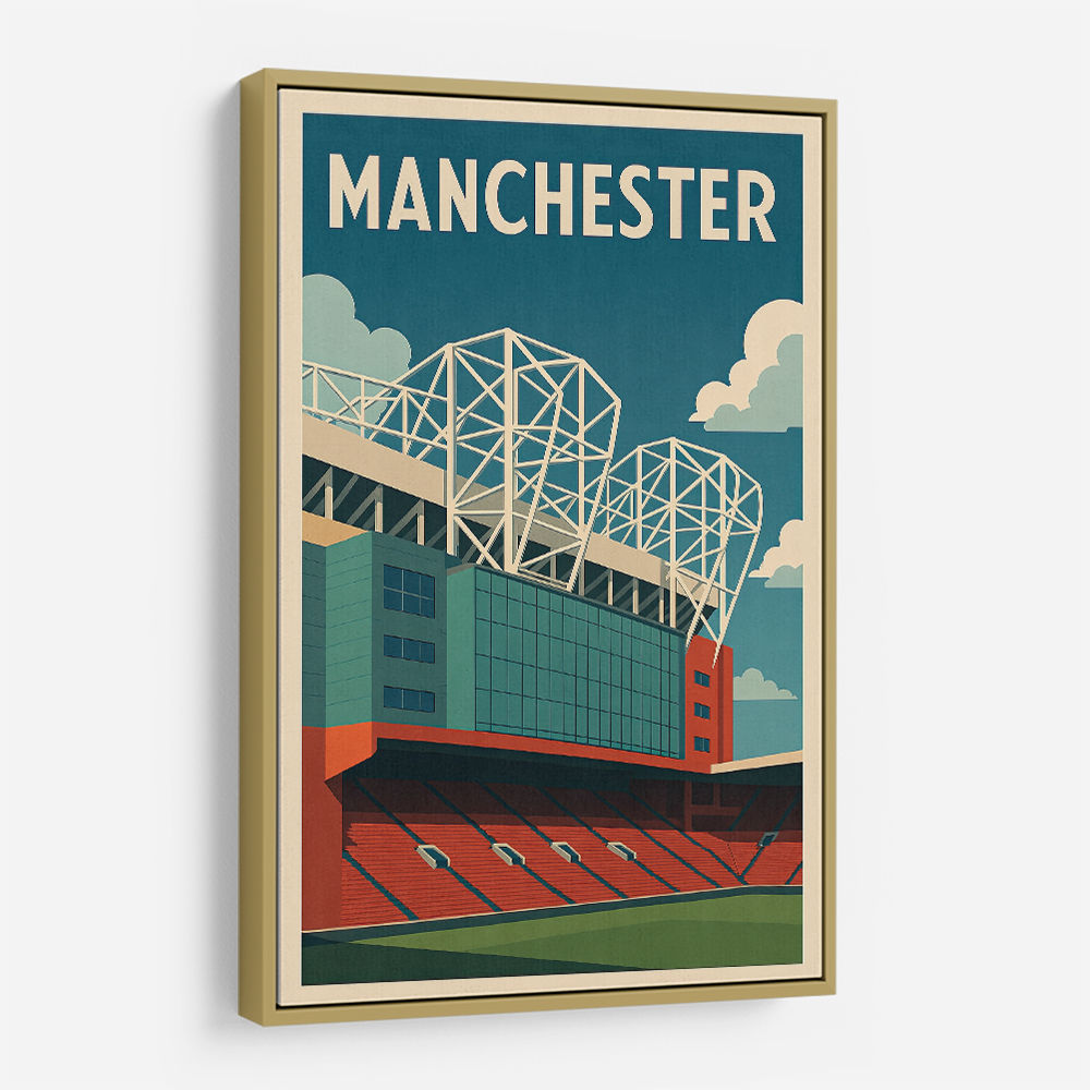 Old Trafford Manchester Poster 2 Wall Art Old Trafford Manchester Poster 2 Wall Art