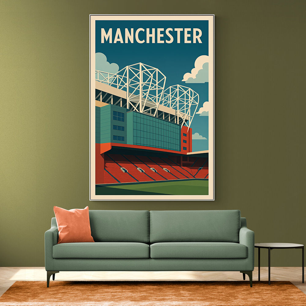 Old Trafford Manchester Poster 2 Wall Art Old Trafford Manchester Poster 2 Wall Art