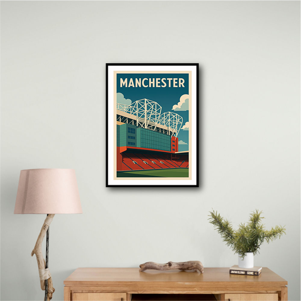 Old Trafford Manchester Poster 2 Wall Art Old Trafford Manchester Poster 2 Wall Art