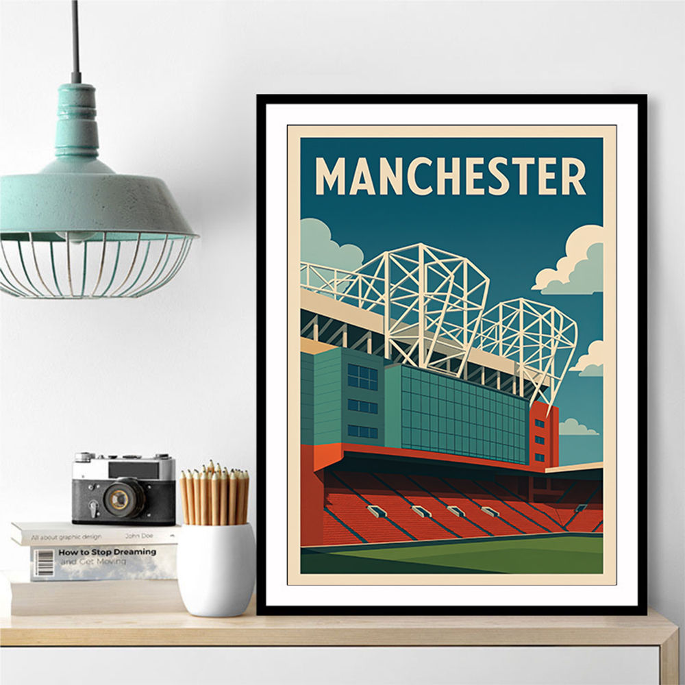 Old Trafford Manchester Poster 2 Wall Art Old Trafford Manchester Poster 2 Wall Art