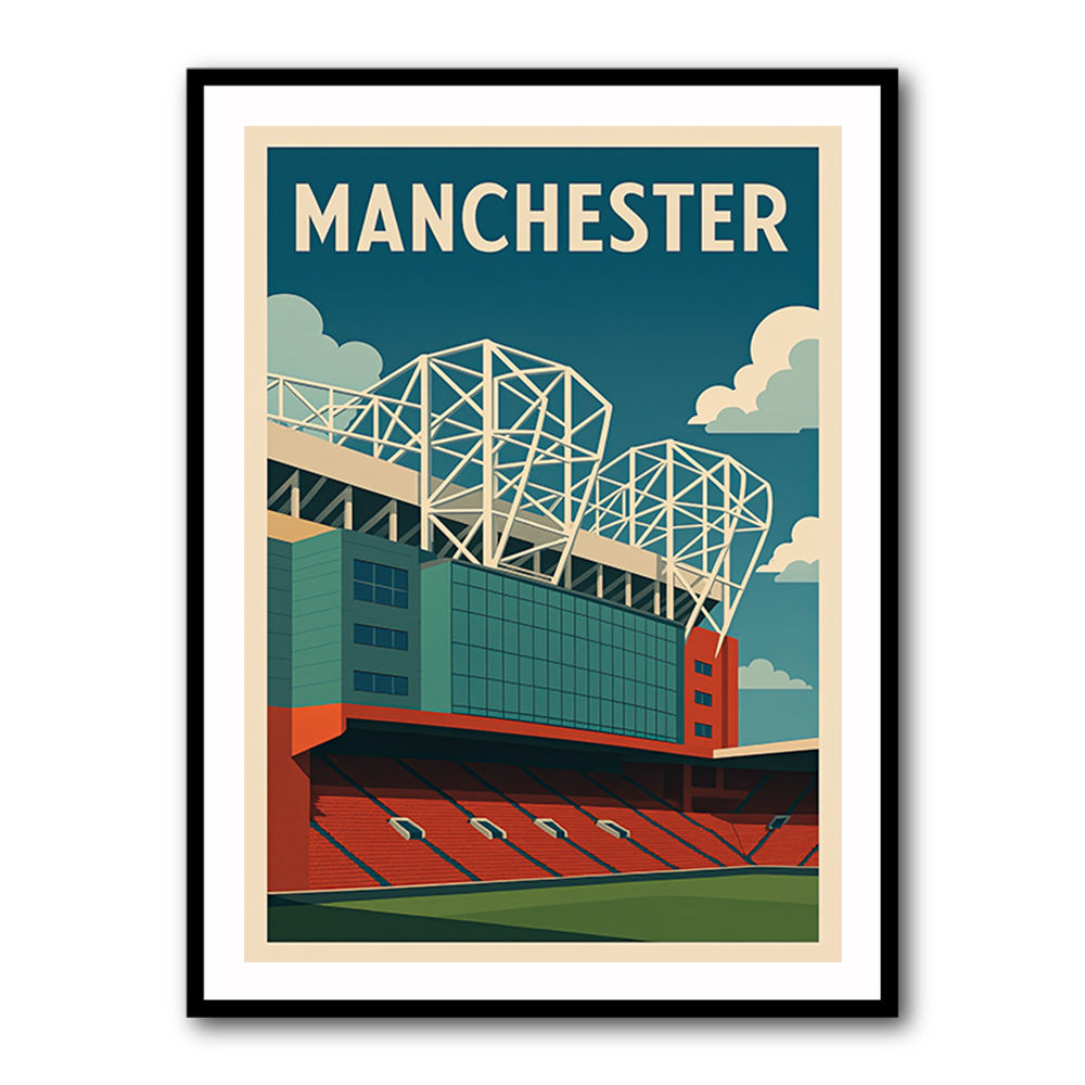 Old Trafford Manchester Poster 2 Wall Art Old Trafford Manchester Poster 2 Wall Art