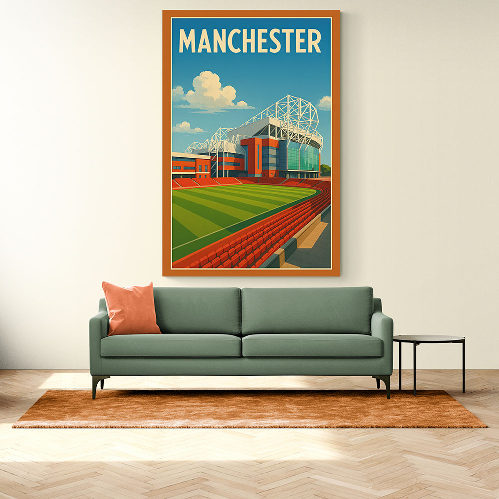 Old Trafford Manchester Poster Wall Art Old Trafford Manchester Poster Wall Art