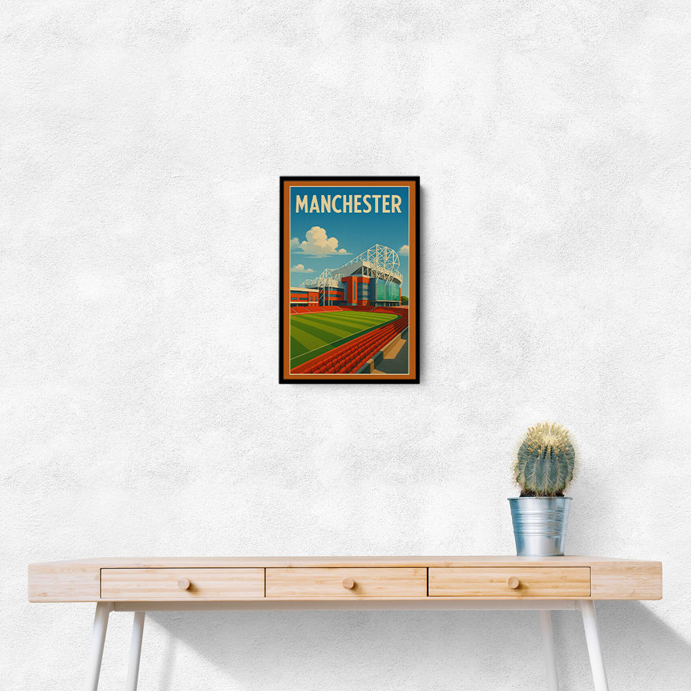 Old Trafford Manchester Poster Wall Art Old Trafford Manchester Poster Wall Art
