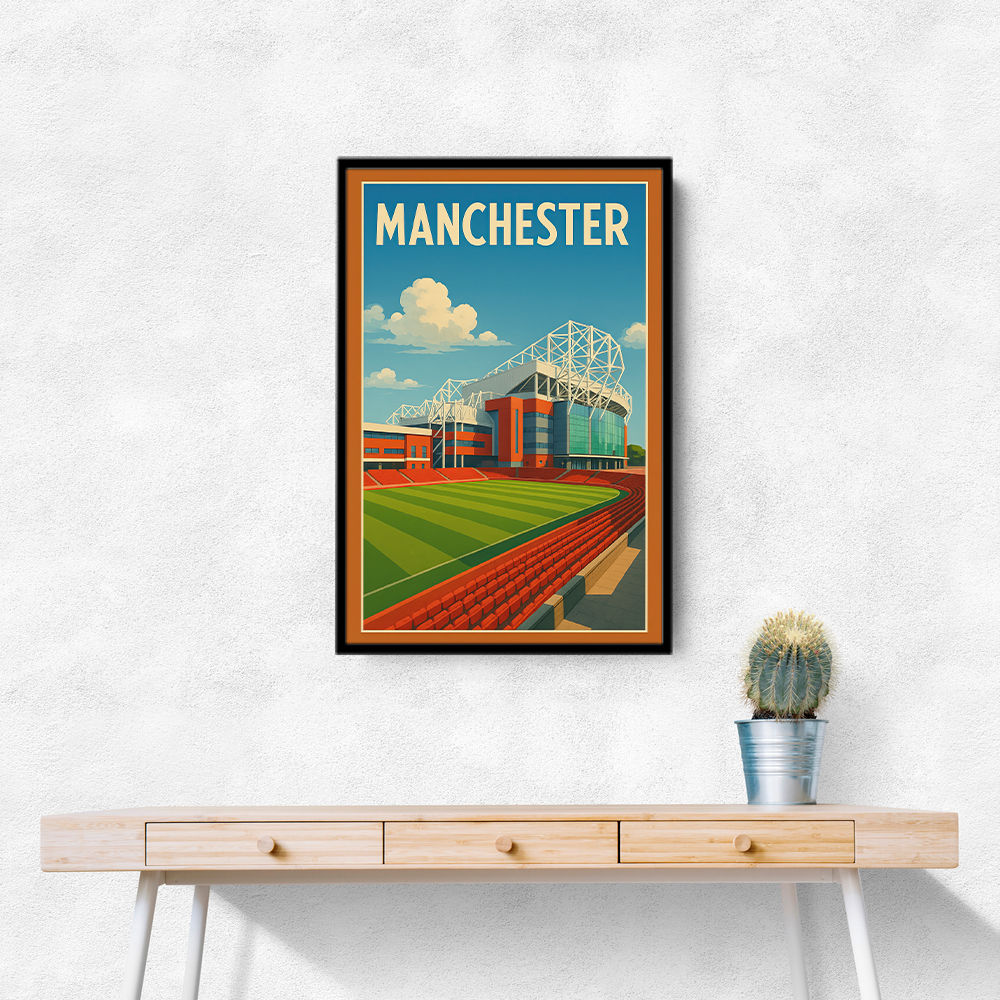 Old Trafford Manchester Poster Wall Art Old Trafford Manchester Poster Wall Art