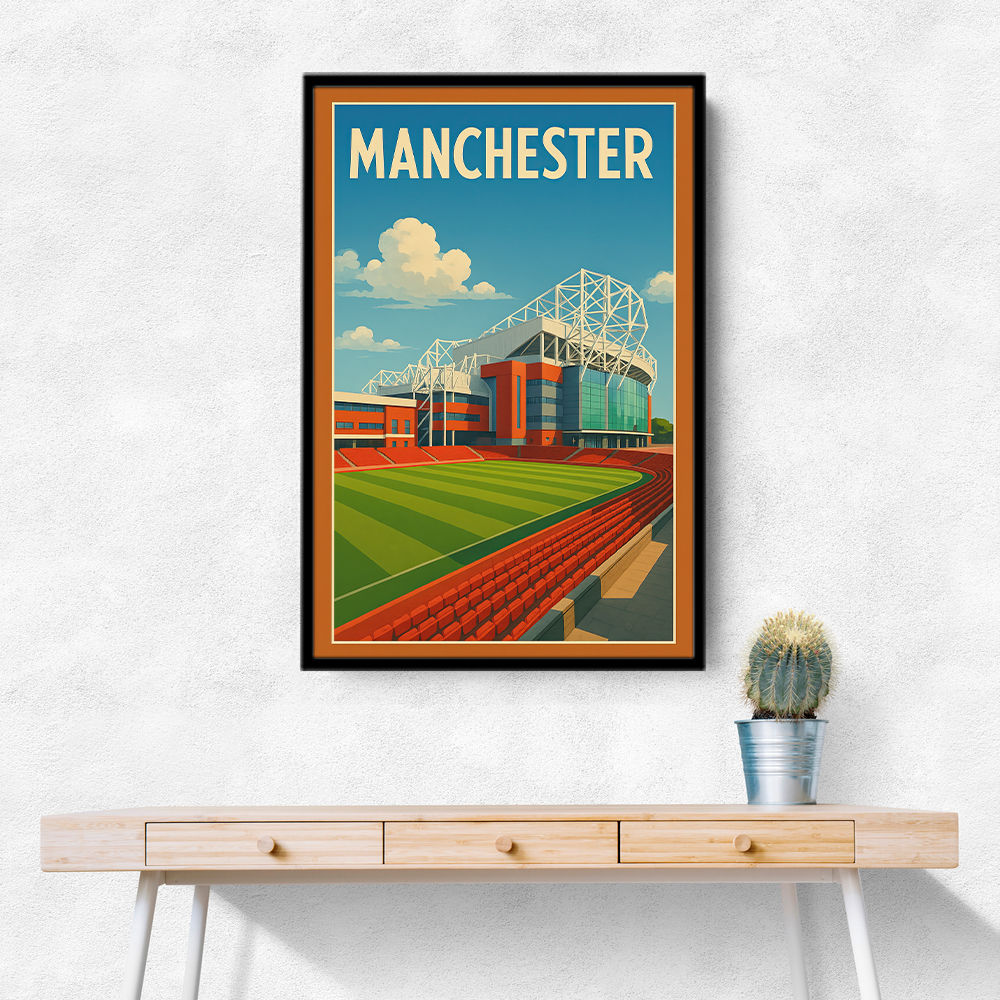Old Trafford Manchester Poster Wall Art Old Trafford Manchester Poster Wall Art