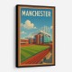 Old Trafford Manchester Poster Wall Art Old Trafford Manchester Poster Wall Art
