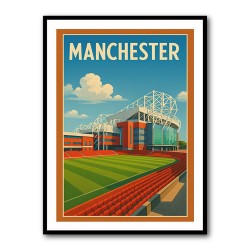 Old Trafford Manchester Poster Wall Art