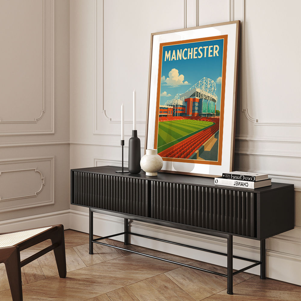 Old Trafford Manchester Poster Wall Art Old Trafford Manchester Poster Wall Art