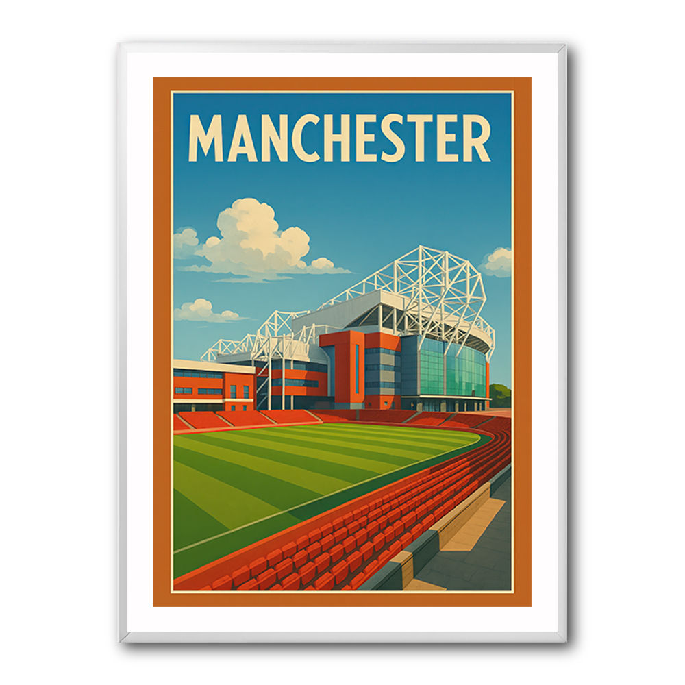 Old Trafford Manchester Poster Wall Art Old Trafford Manchester Poster Wall Art