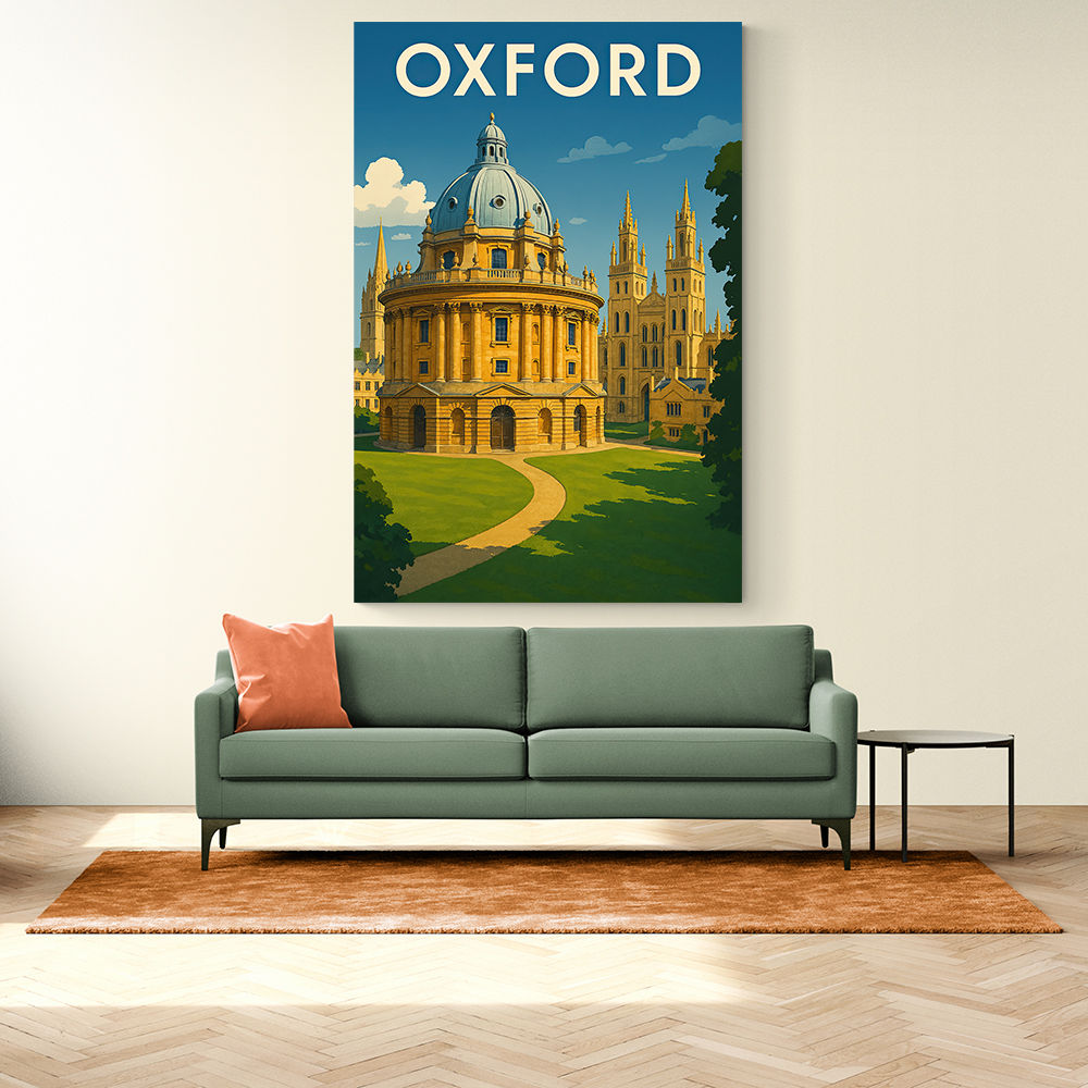 Oxford Travel Poster Wall Art