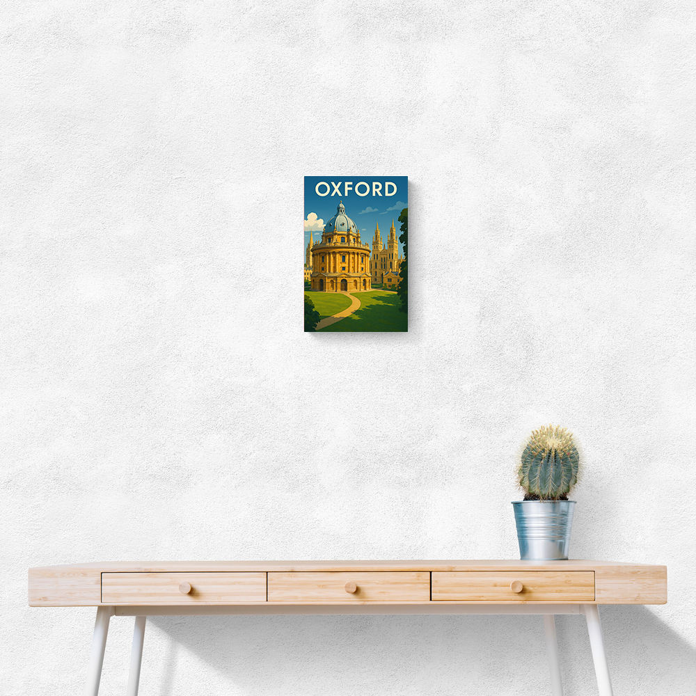 Oxford Travel Poster Wall Art