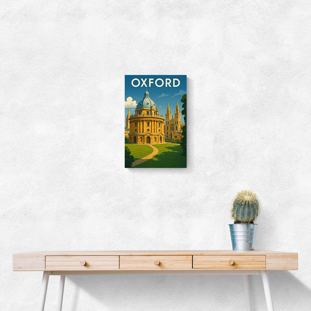 Oxford Travel Poster Wall Art