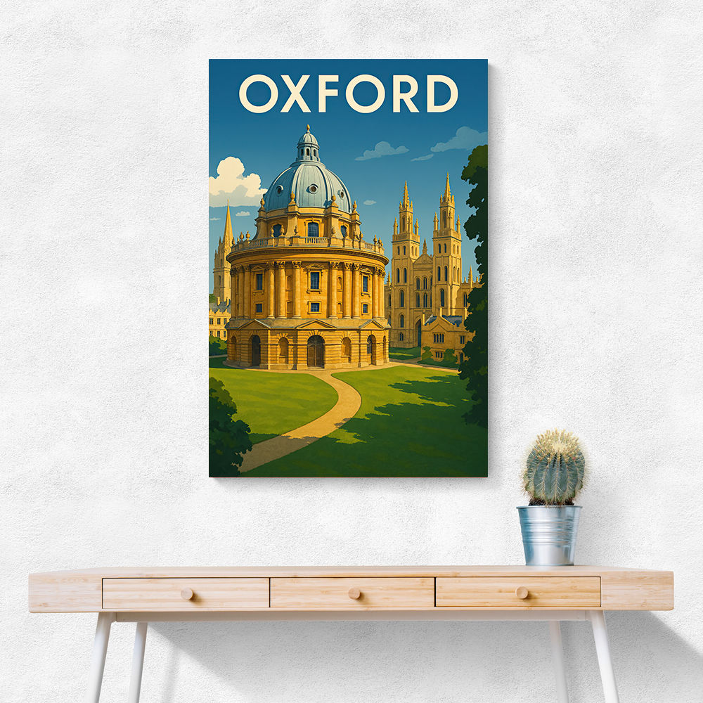 Oxford Travel Poster Wall Art