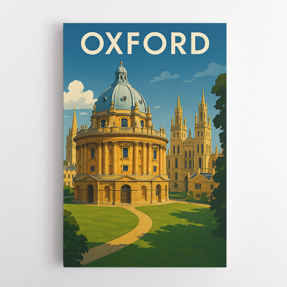 Oxford Travel Poster Wall Art