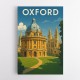 Oxford Travel Poster Wall Art