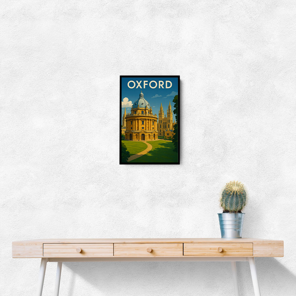 Oxford Travel Poster Wall Art