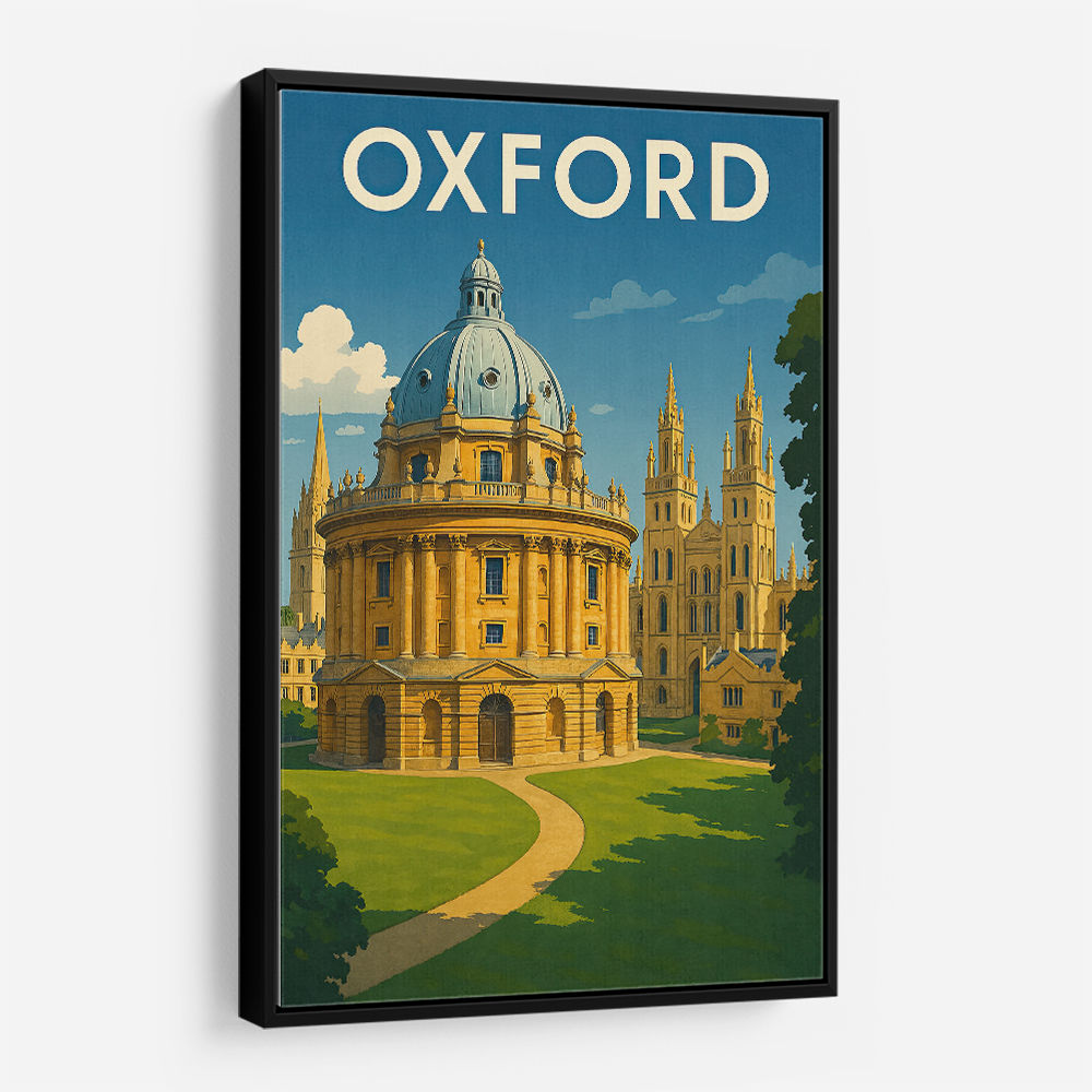 Oxford Travel Poster Wall Art